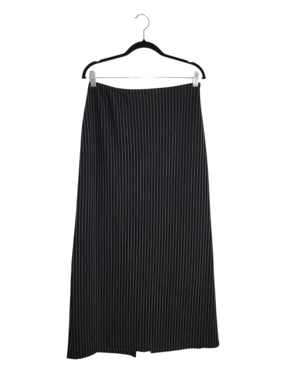 Rikki J Vintage Black Pinstripe Maxi Skirt Size Medium